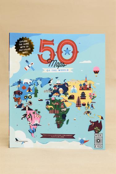 LIVRE ENFANT 50 MAPS OF THE WORLD - Multicolore de Zara - Image 6