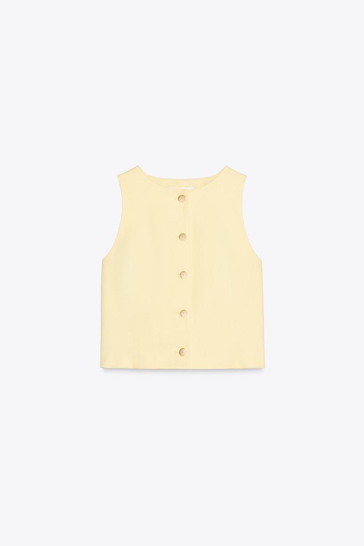 LINEN VEST