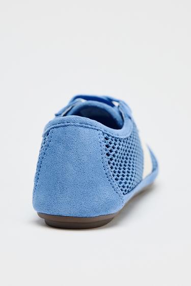 BASKETS EN RÉSILLE - Bleu de Zara - Image 3