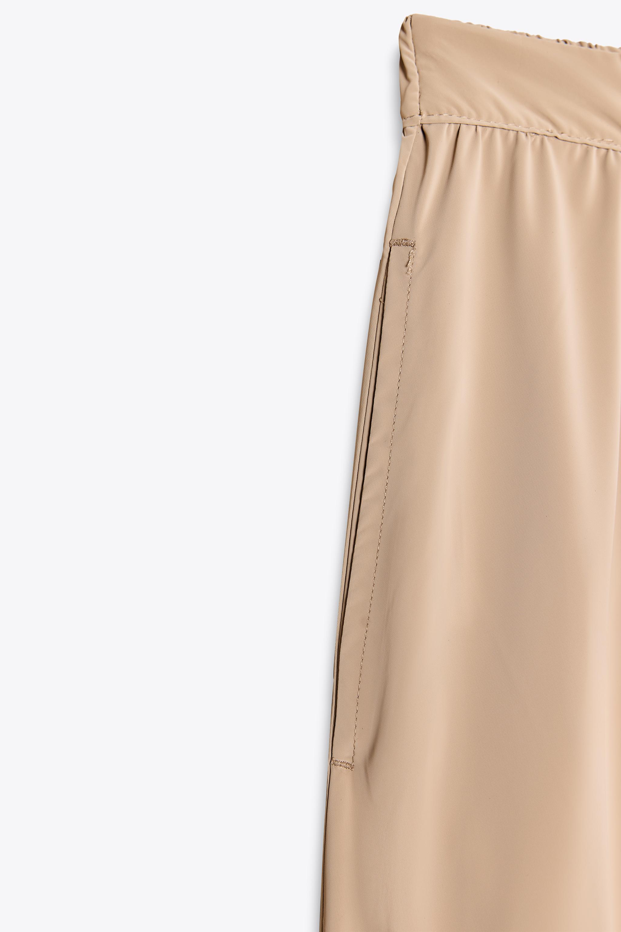 ラウンドヘムミディ丈スカート - ミディアムキャメル | ZARA