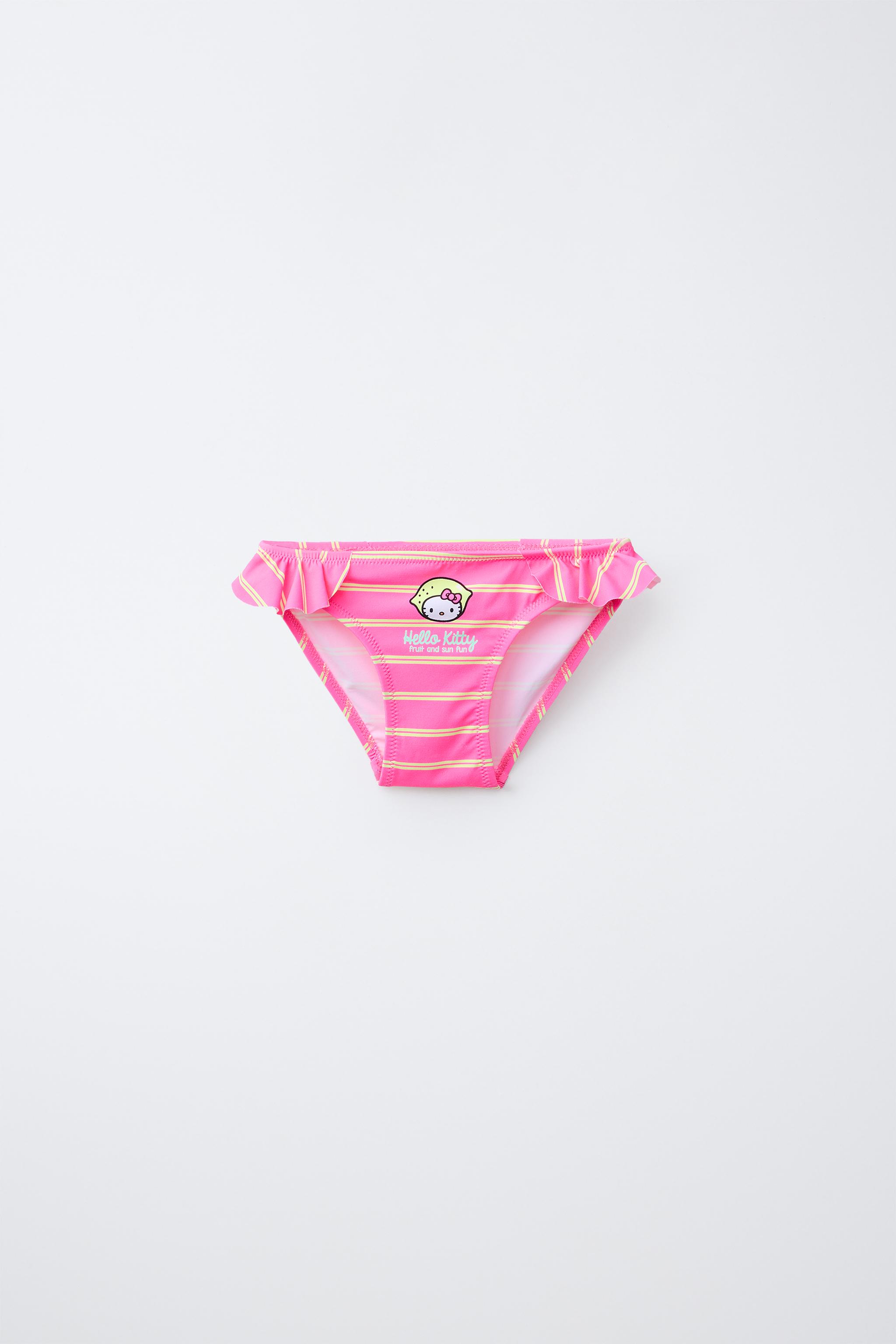 2-6 ANS/ CULOTTE DE BAIN À RAYURES HELLO KITTY © SANRIO