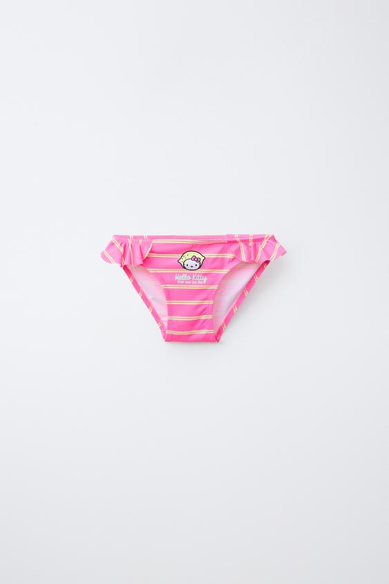 2-6 AÑOS/ BRAGUITA BAÑO RAYAS HELLO KITTY © SANRIO - Fucsia de Zara - Imagen 0