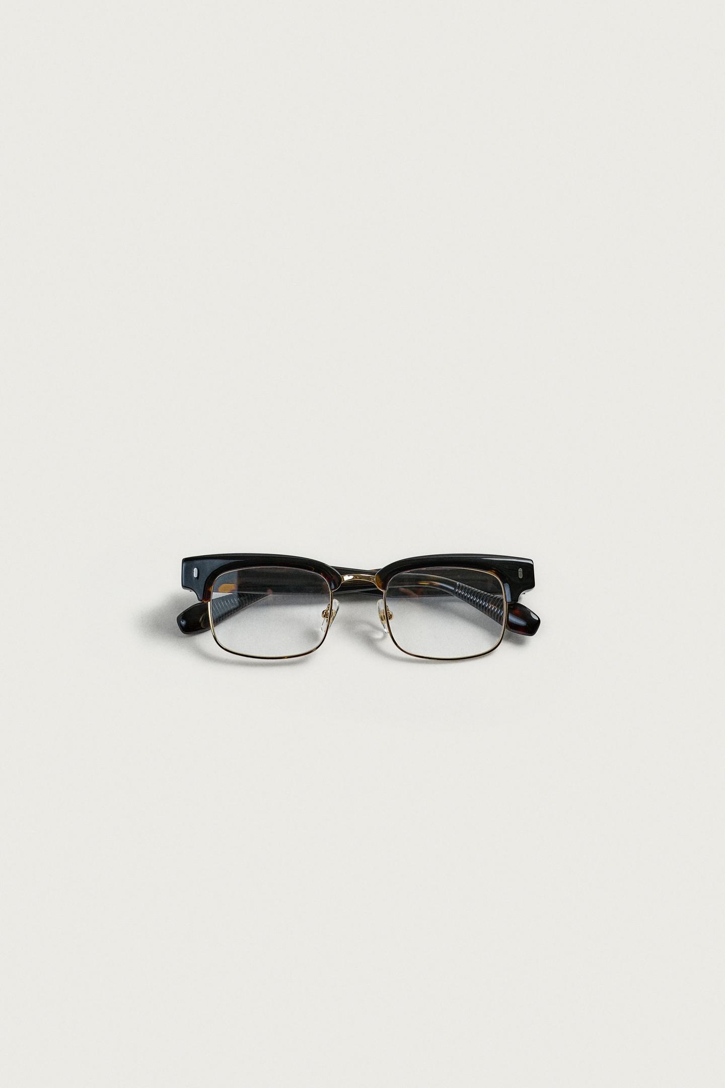 Zara Combination Acetate Glasses, цвет: Чёрный — фото 7
