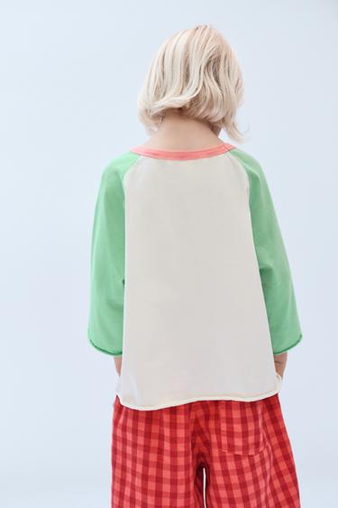 PANTALON BAGGY À CARREAUX VICHY ÉDITION LIMITÉE (2-14 ANS) - Imprimée de Zara - Image 5