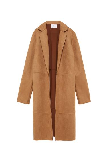 FAUX SUEDE COAT