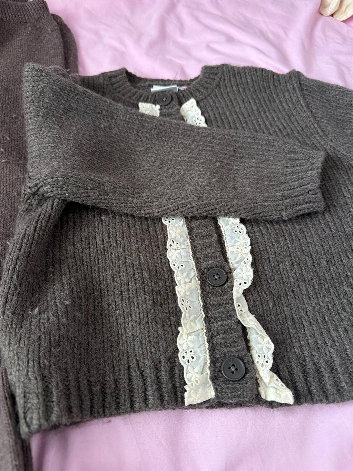 LACE KNIT CARDIGAN - Image 3