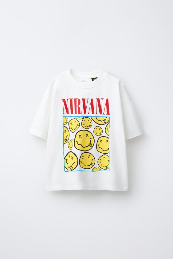 CAMISETA ESTAMPADA NIRVANA ® - Blanco de Zara - Imagen 0