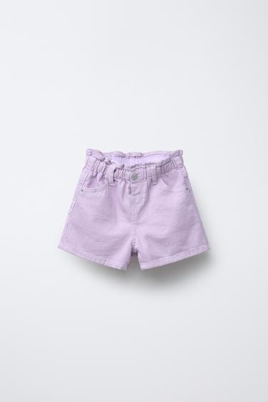 BERMUDA PAPERBAG SARGA COMFORT - Malva de Zara