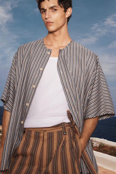 STRIPED TUNIC LIMITED EDITION - blue/black by Zara