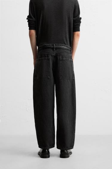 JEAN FUSELÉ LARGE - Noir de Zara - Image 2