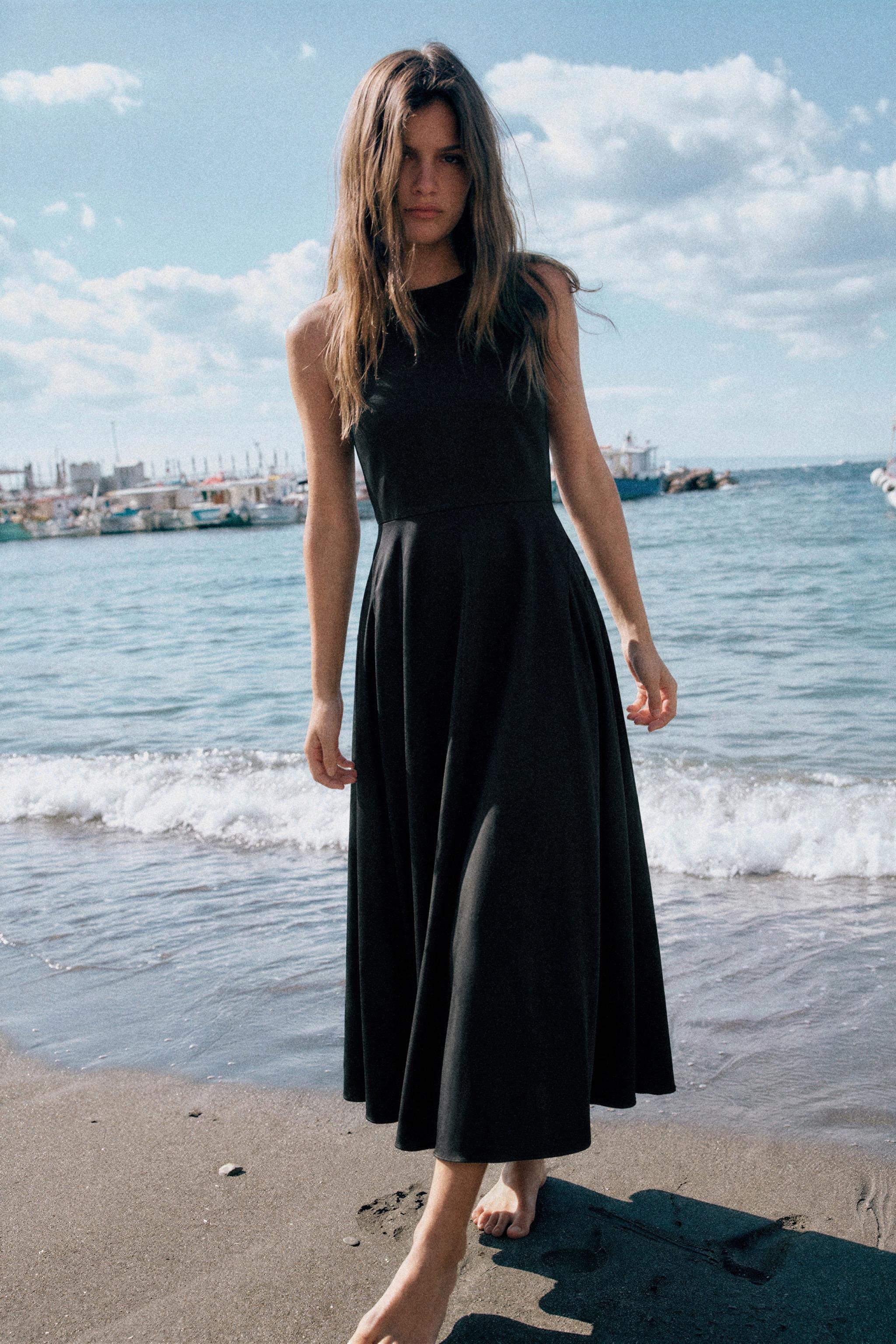 VOLUMINOUS TRENCH MIDI DRESS