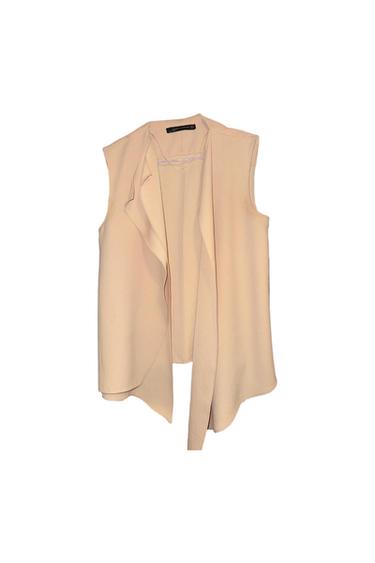BEIGE BLAZER NO SLEEVE