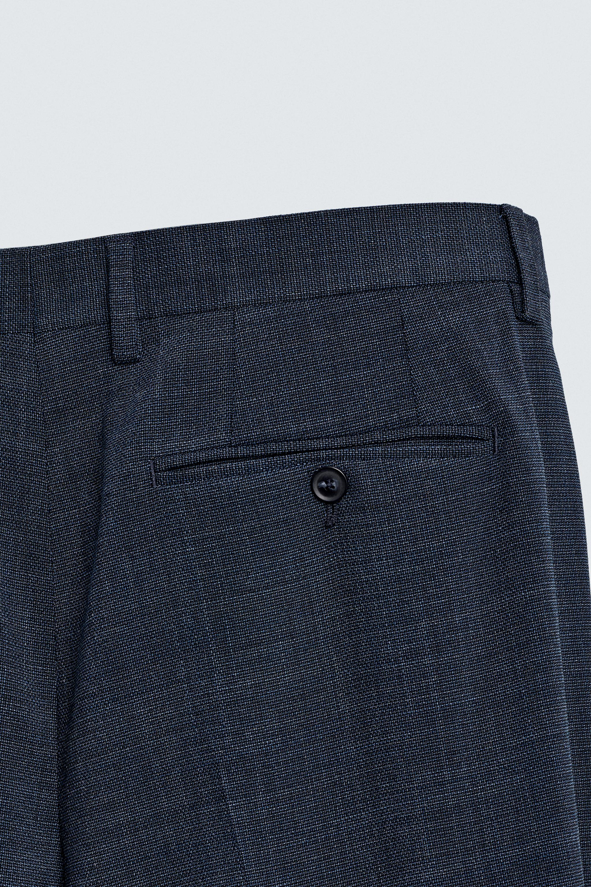 STRUCTURED SUIT PANTS - Blue / Indigo | ZARA United States