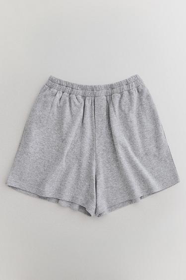 SHORT COTON - Gris de Zara - Image 4