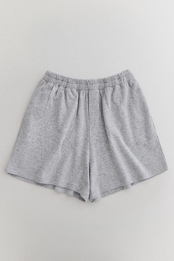 SHORT COTON - Gris de Zara - Image 4