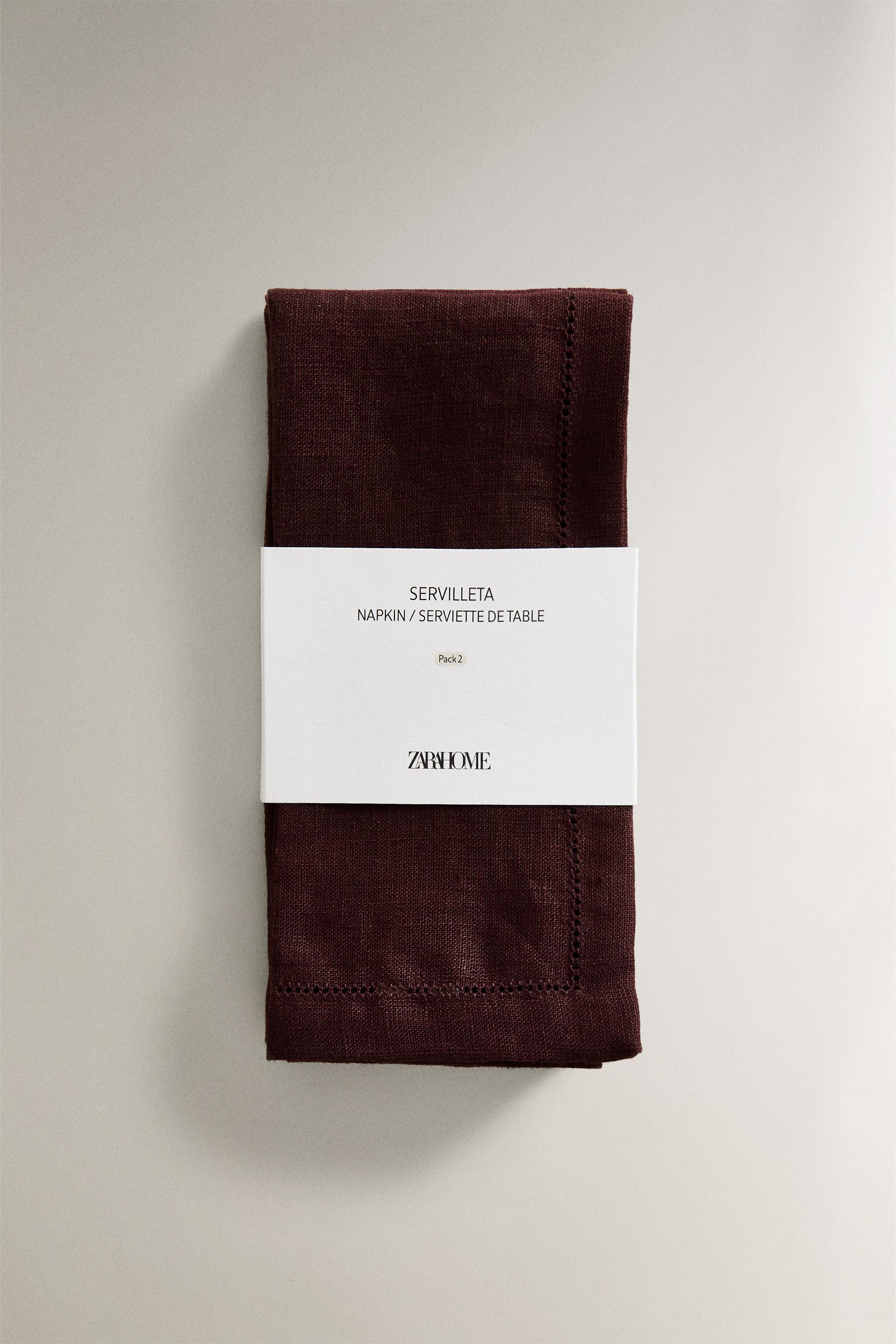 HEMSTITCHED LINEN NAPKIN