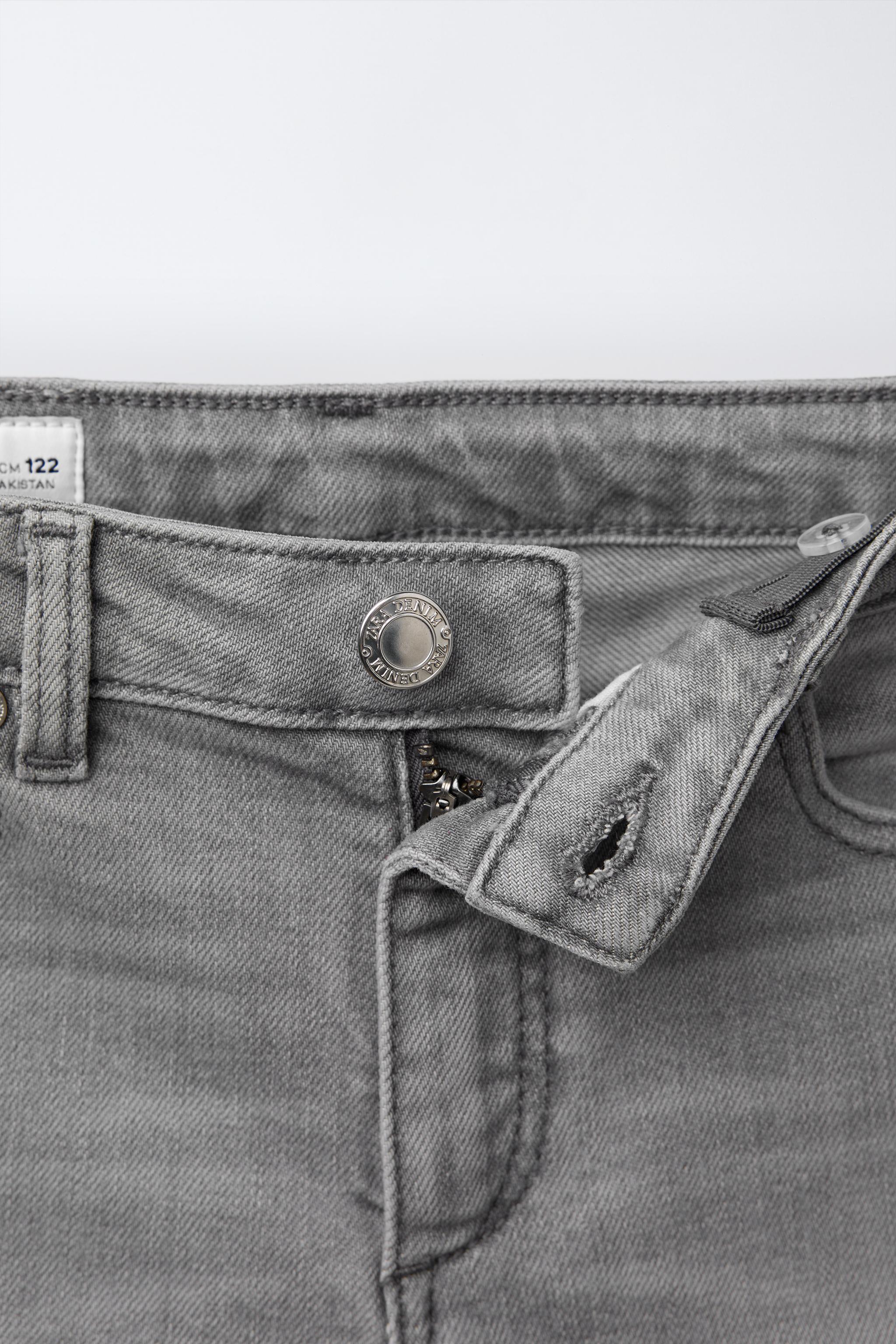 JEANS SKINNY Gris ZARA Chile