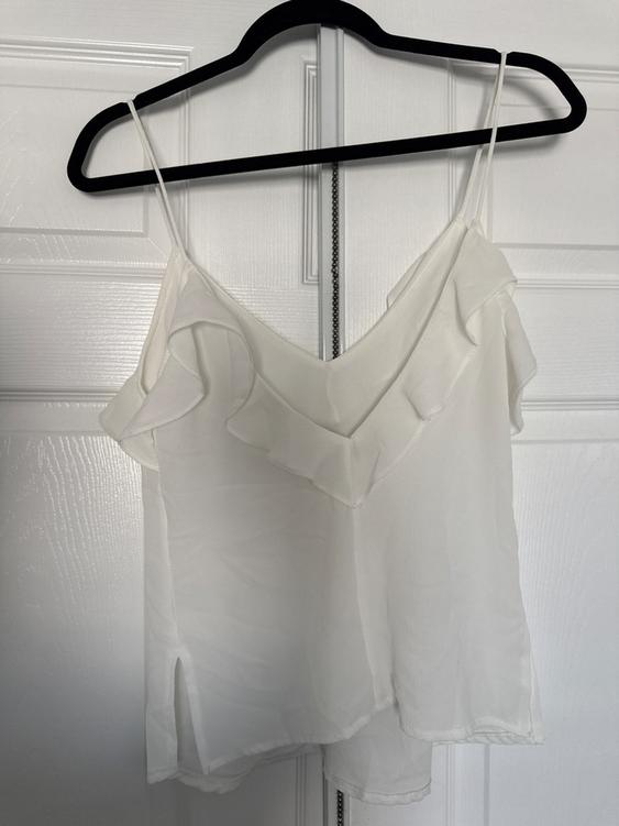 WHITE THIN STRAP TOP - Image 2