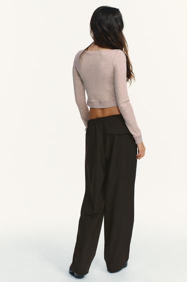 CHECK PYJAMA TROUSERS - Chocolate brown by Zara - Image 4