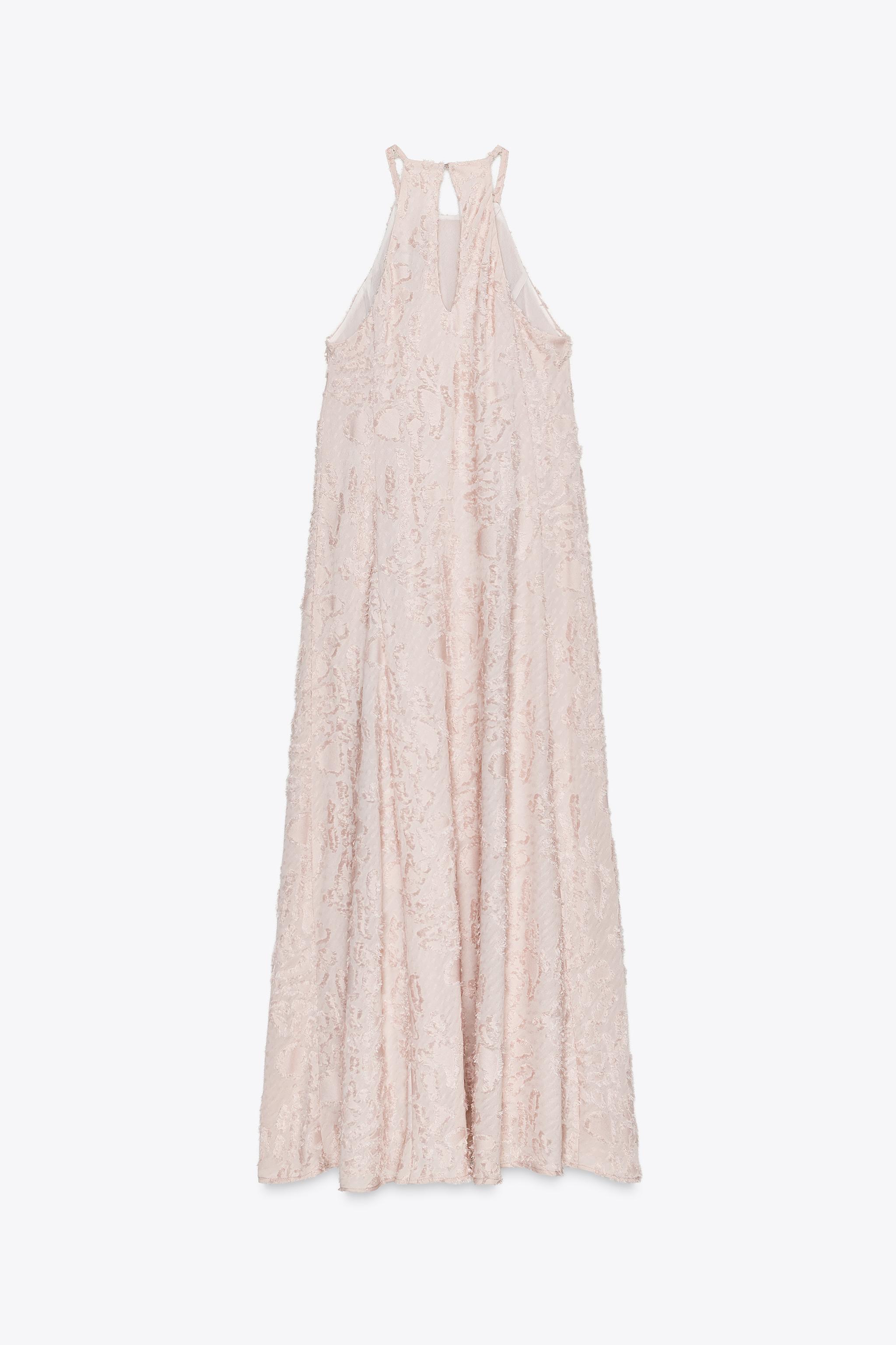 ROBE MIDI EFFRANGÉE HALTER