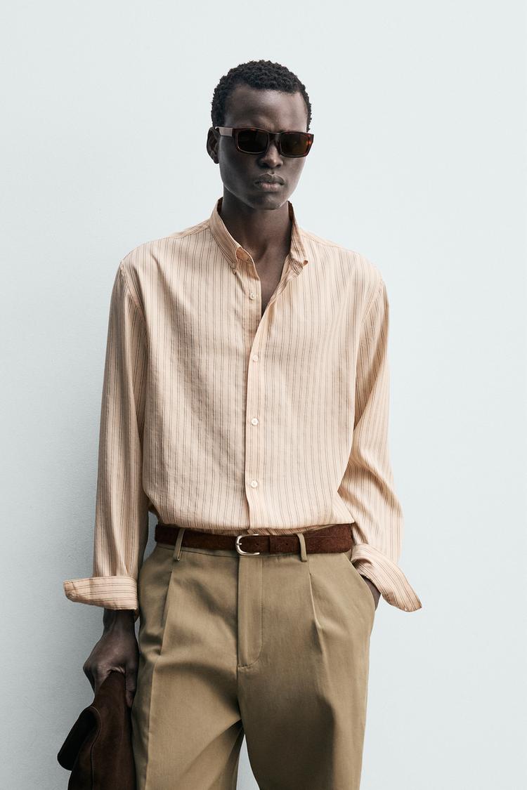 ZARA RELAXED FIT STRIPED SHIRT
