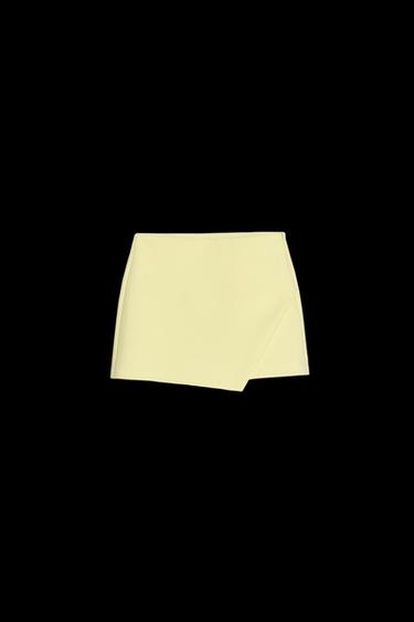 ASYMMETRIC SKORT - Light yellow by Zara - Image 0