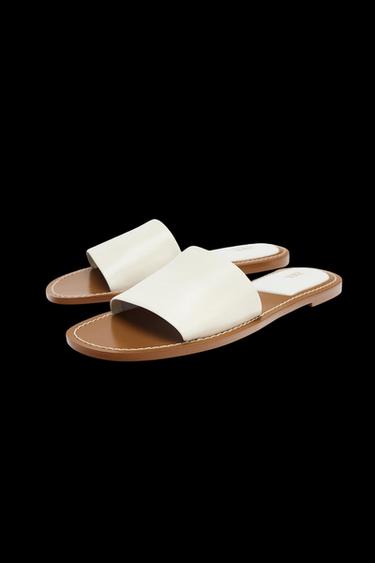 OBERMATERIAL AUS WEICHEM LEDER - Weiss von Zara