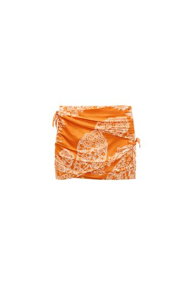 PRINTED MINI SKIRT