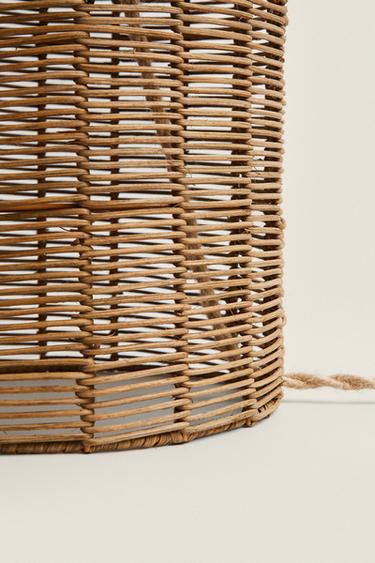 RATTAN TABLE LAMP - Light beige by Zara - Image 3