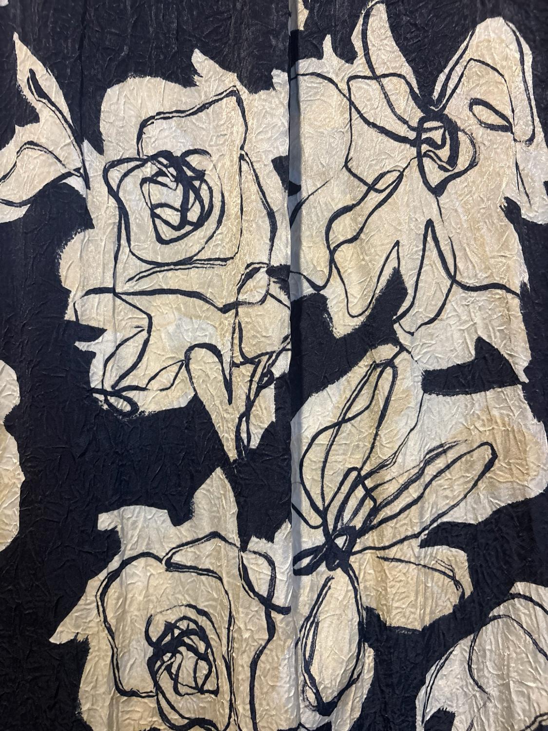 PRINTED SATIN MIDI SKIRT - Image 4