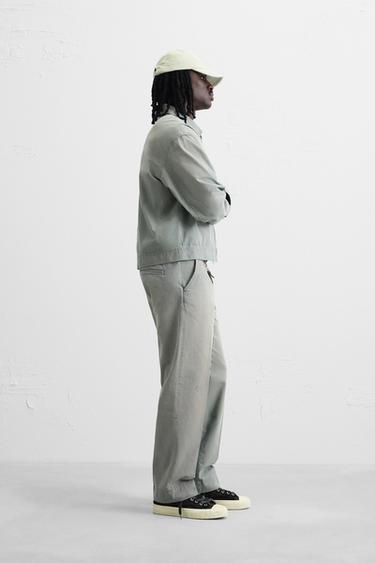 VESTE DÉLAVÉE IMPRIMÉE EFFET VINTAGE - Gris de Zara - Image 3