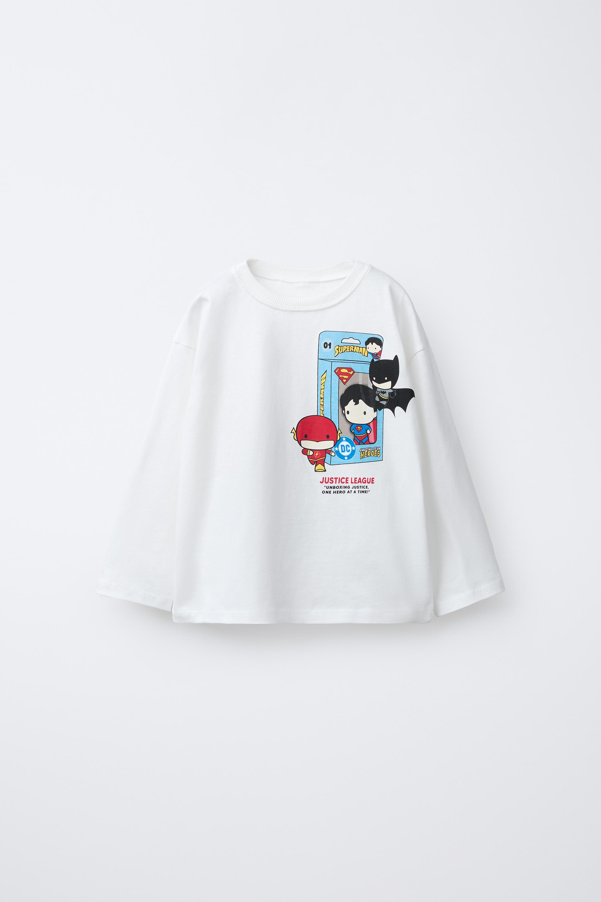 JUSTICE LEAGUE DC ™ SHIRT - White | ZARA United States JUSTICE LEAGUE DC ™ SHIRT - White | ZARA United States