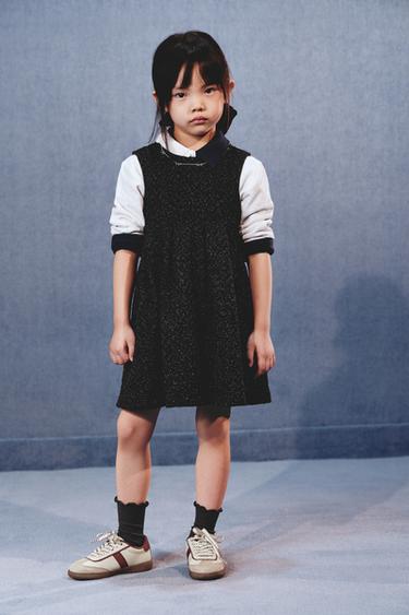 SPARKLY JACQUARD DRESS - Black by Zara