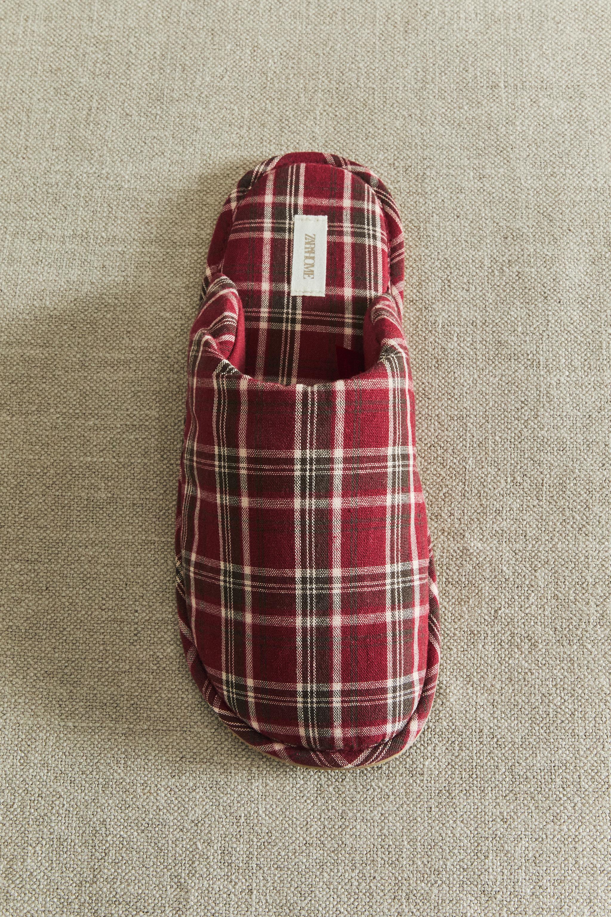 CHAUSSONS OUVERTS À L'ARRIÈRE COTON DE NOËL