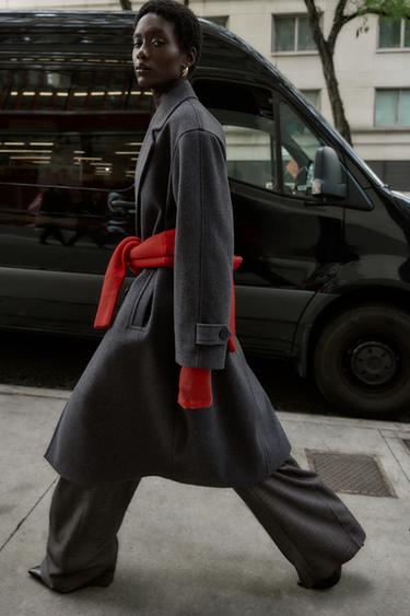 SOFT OVERSIZE COAT - Grey by Zara - Image 2