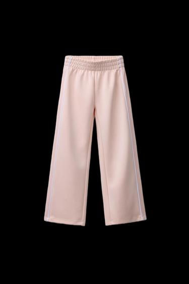 STRAIGHT FIT TROUSERS WITH MESH SIDES - Pink by Zara - Image 0