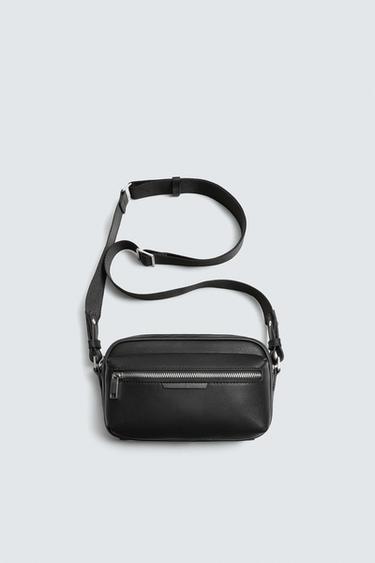 TEXTURED CROSSBODY BAG - Black by Zara