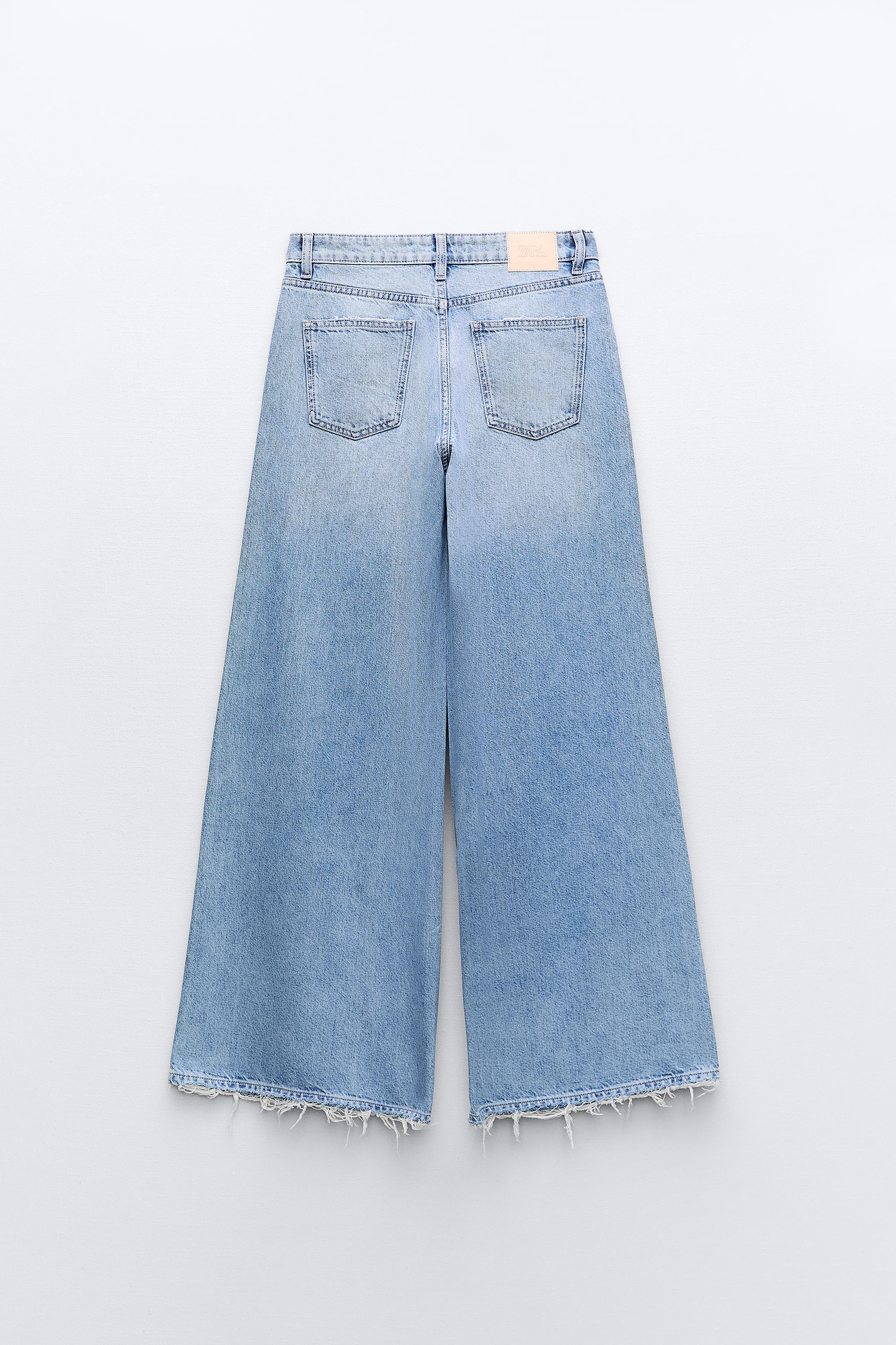 Z1975 HIGH RISE WIDE LEG JEANS - Light blue