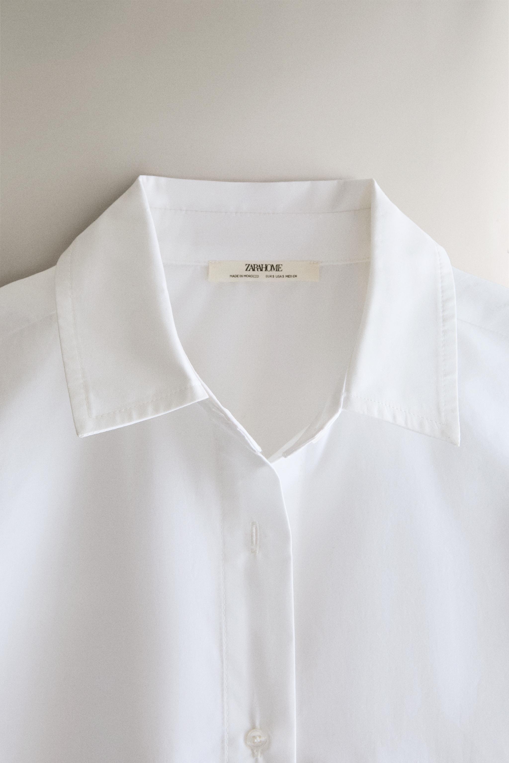 CHEMISE EN COTON UNIE
