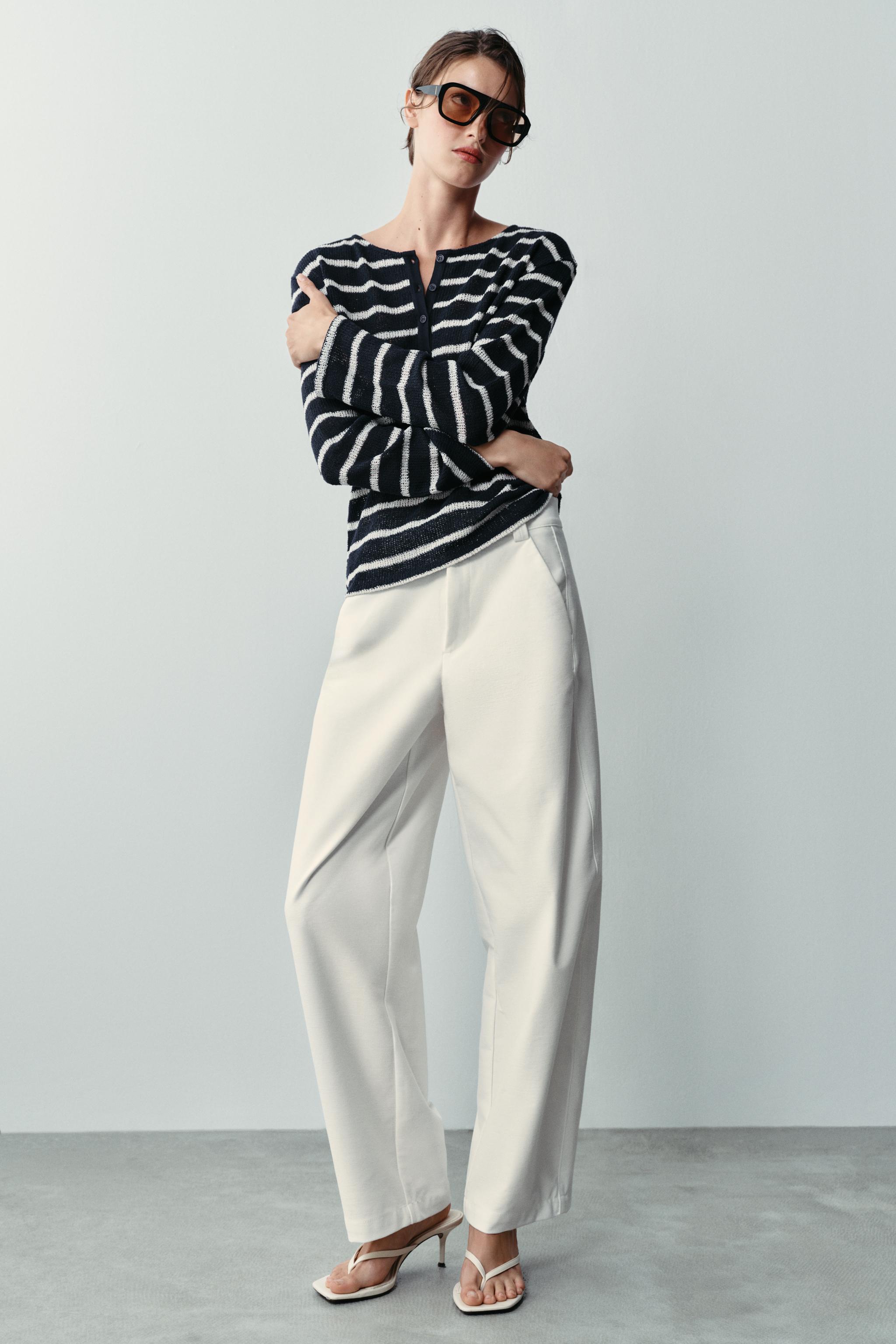 STRIPED HENLEY T-SHIRT