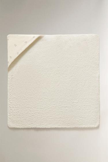 BUNNY HOODED BABY TOWEL - Cream by Zara - Image 1