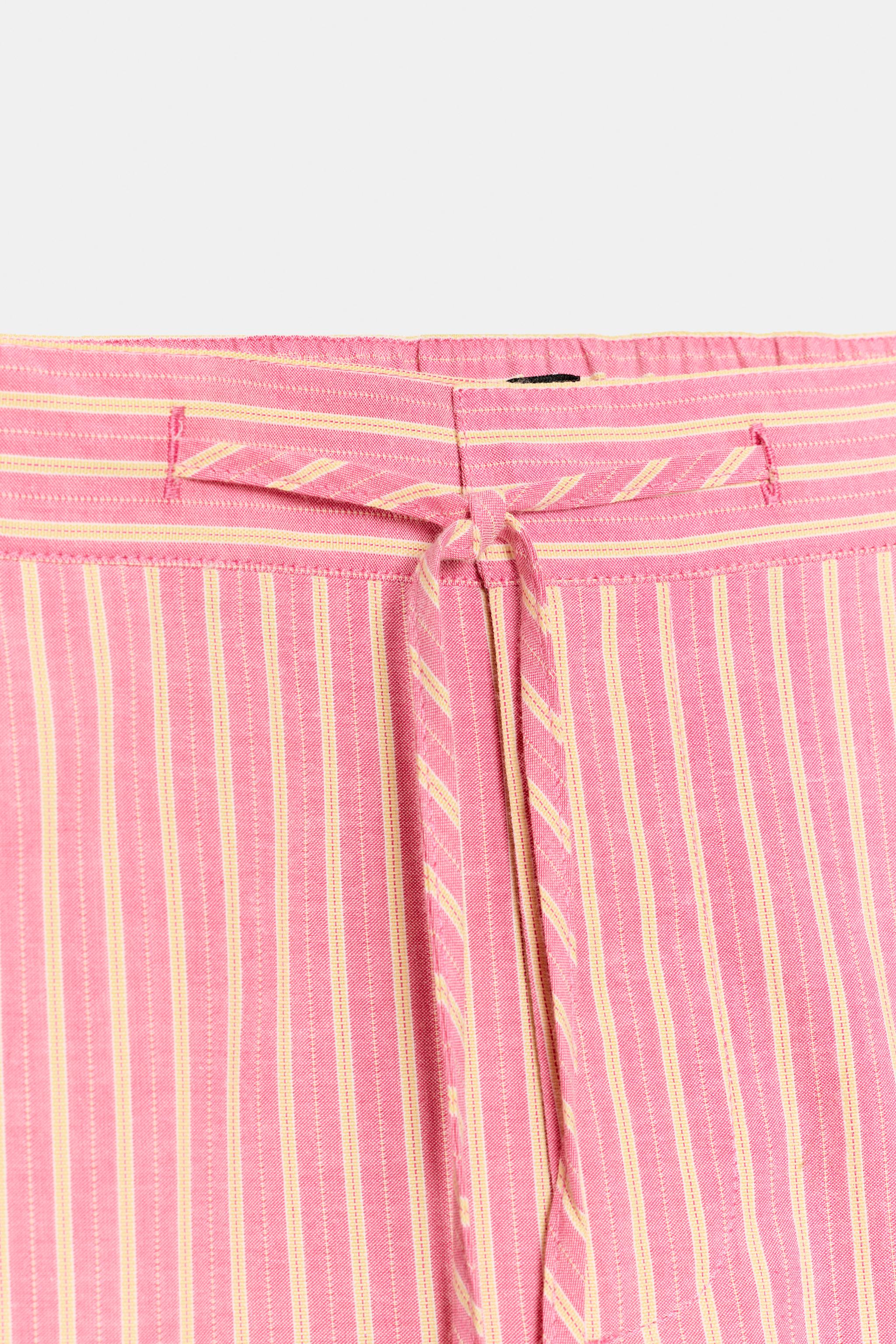 WIDE STRIPED PANTS
