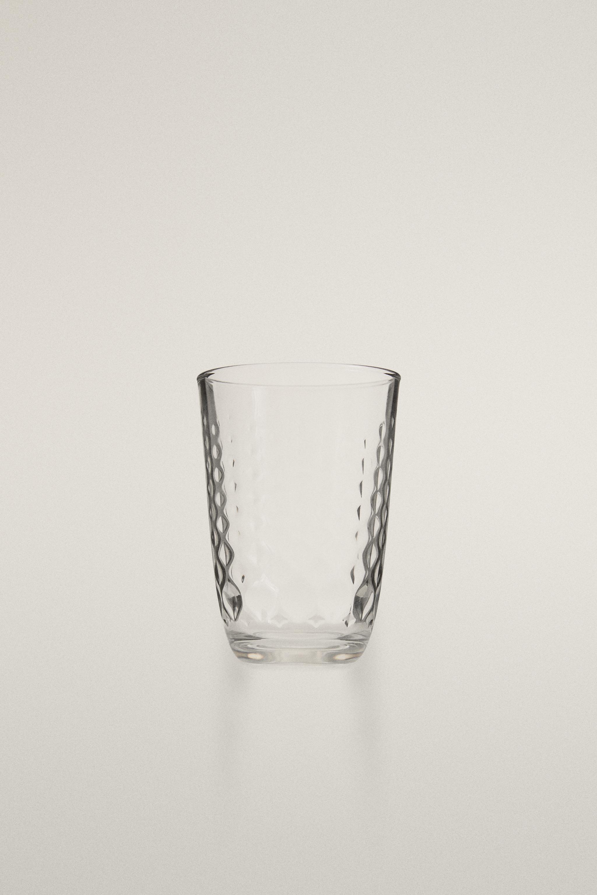 RAISED DESIGN TUMBLER — Transparent
