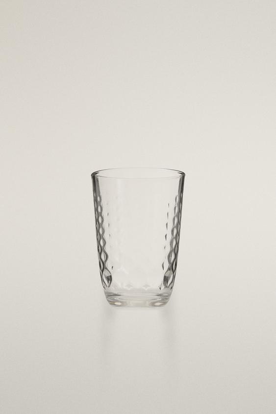 VERRE MOTIF RELIEF - Transparent de Zara - Image 0