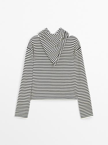 Zara Striped sweater with bandana - Ecru