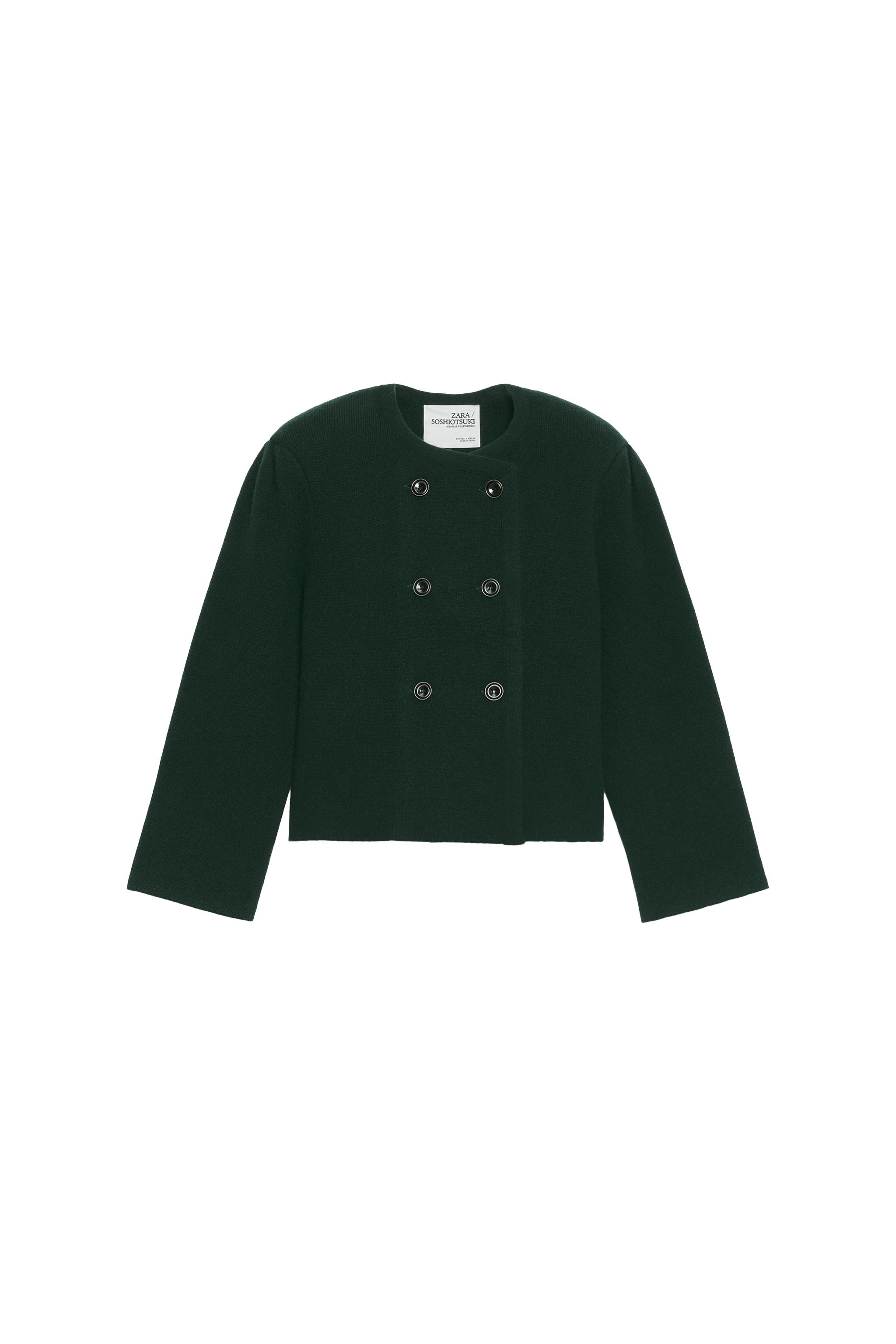 K*I様 Zara soshiotsuki ダブルジャケット FLANNEL TAILCOAT BLAZER SOSHIOTSUKI X ZARA - Brown | ZARA Spain