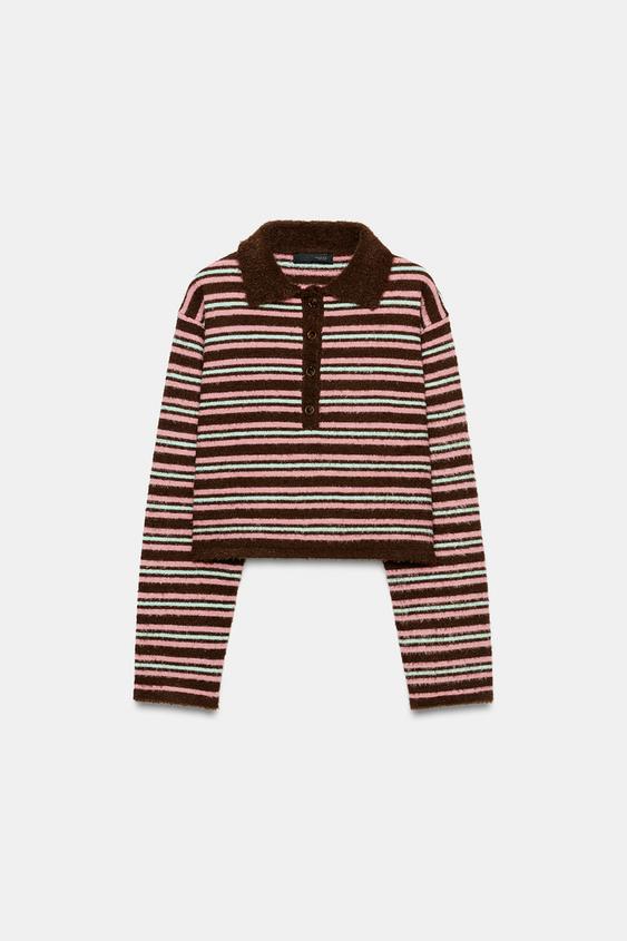 JERSEY PUNTO RAYAS - Multicolor de Zara - Imagen 0