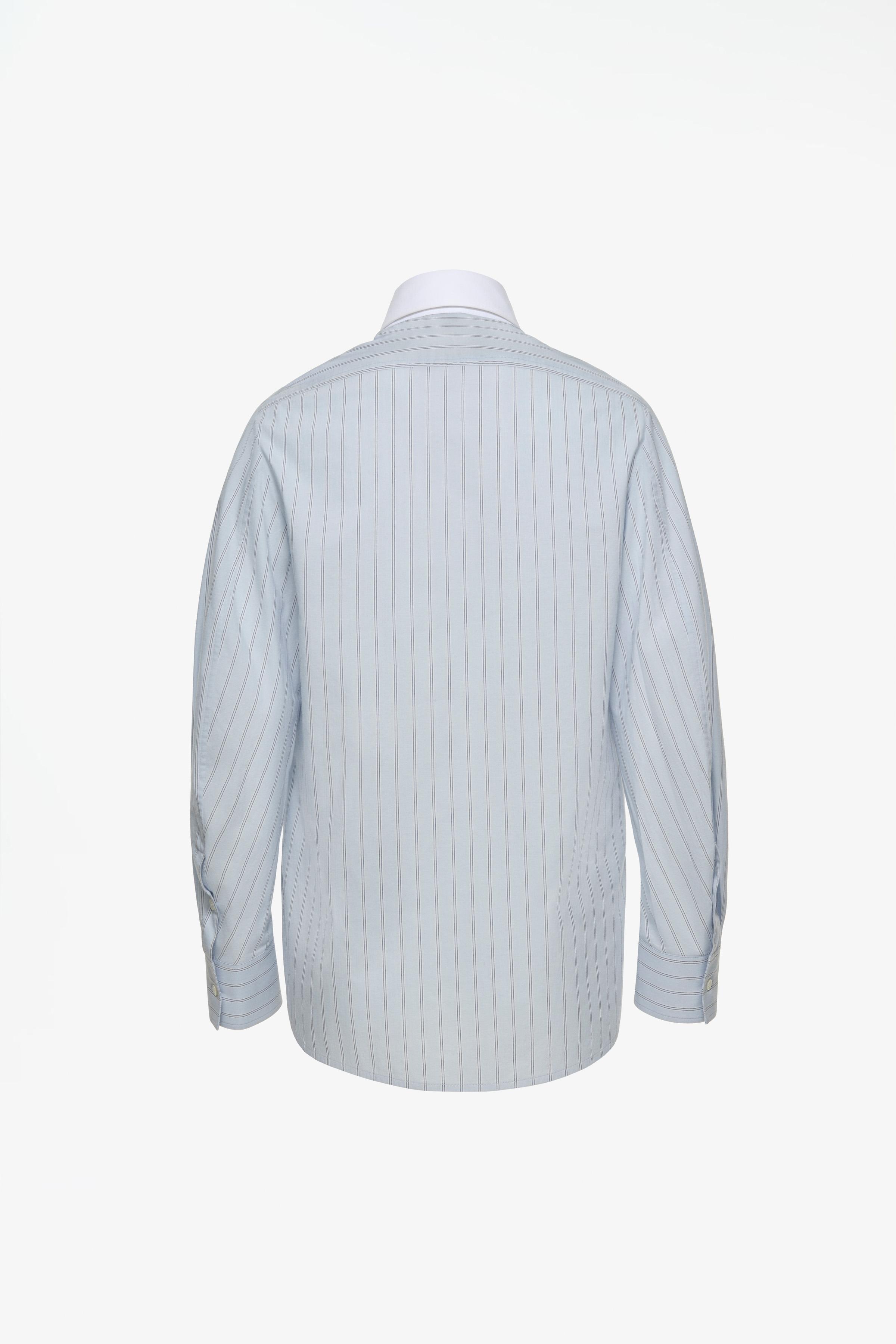 LIMITED EDITION STRIPED SHIRT WITH CONTRAST COLLAR