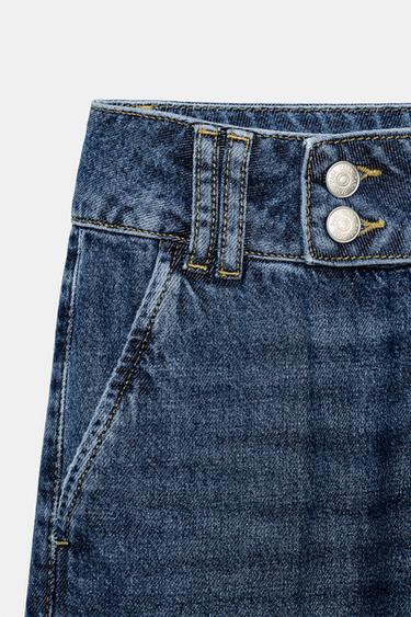 JEAN Z1975 DROIT TAILLE BASSE À REVERS - Bleu de Zara - Image 8