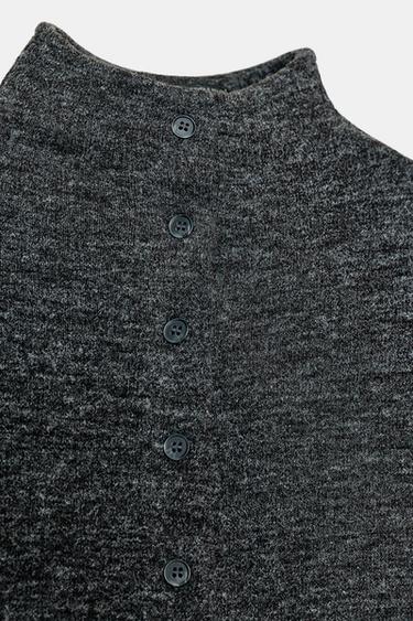 VESTE COL MONTANT SOFT - Gris anthracite de Zara - Image 7